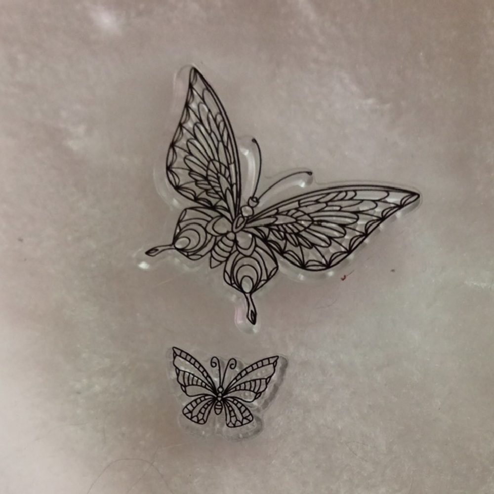 Butterfly Design Clear Stamp